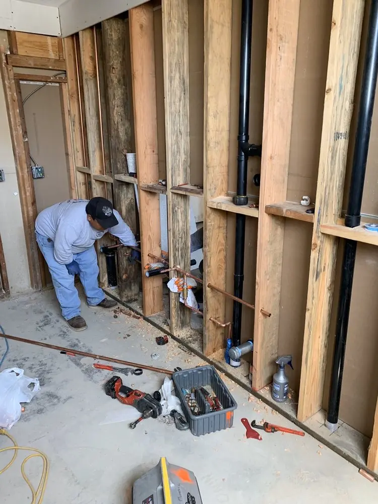 Commercial rough-in plumbing for Water Heater Replacement in Leiperville